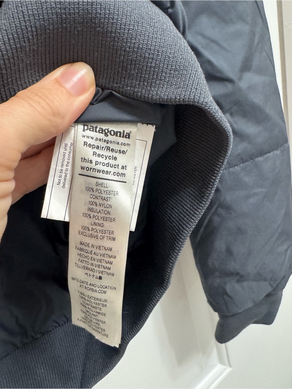 Patagonia Women’s Zemer Bomber Jacket Gray Size Large GUC - Picture 7 of 9